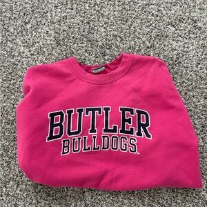 Size large pink Butler University sweatshirt